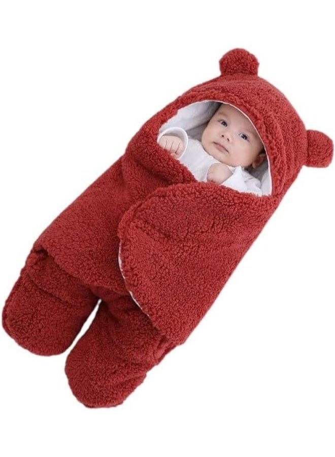 بطانية لف الطفل، كيس نوم، بطانيات لطيفة للأطفال الرضع من الأولاد والبنات، لفافة نوم فاخرة للأطفال حديثي الولادة، بطانية استقبال للأطفال الرضع من 0 - 9 أشهر، هدية مثالية للطفل - Image 1