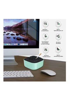 Furtey Self extinguishing Ashtray 2 in 1 with Air Purifier Multifunctional Ashtray Usb Rechargeable Ash Tray Electronic Ashtray with Filter for Outdoor Home Office Indoor Decoration  - Image 4
