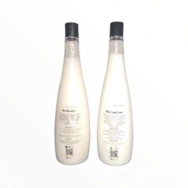 Sila Brazilian Shampoo Conditioner and Bath Cream Liter and Avocado and Macadamia Extracts Serum for Protein Treated Hair - Image 4
