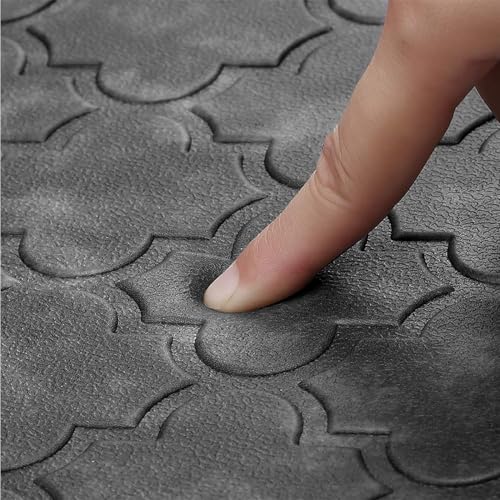 WISELIFE Kitchen Mat Cushioned Anti Fatigue Floor Mat,17.3"x60", Thick Non Slip Waterproof Kitchen Rugs and Mats, Standing Mat for Floor,Home,Office,Desk,Sink, Grey - Image 5