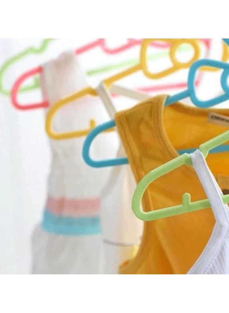 ORTUK 12pcs Durable Closet Hangers, Non Slip Clothes Hangers, Space Saving Plastic Hangers with Shoulder Grooves, Perfect Coat Hanger for Wardrobe, Shirts, Pants, Coats, Skirts, Dress, Notched Hanger 41.5cm  - Image 4