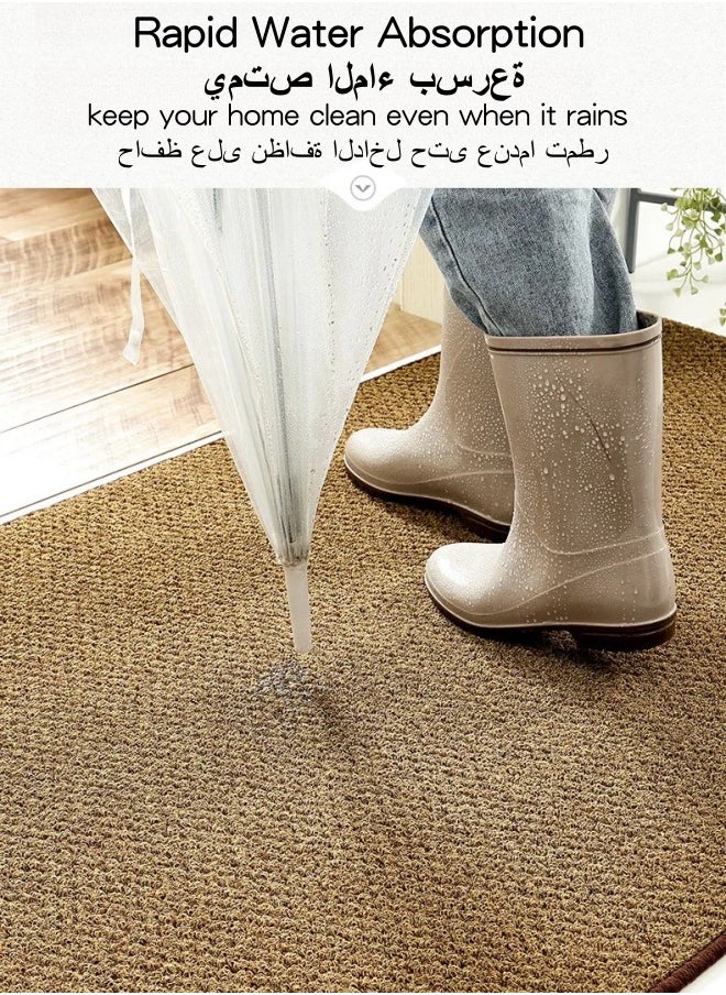 SHABILI 60x90cm Large Welcome Doormat,Dust Removal Anti-slip Front Door Mat,Simple Wear-resistant Entrance Mat Door Rugs，Carpet Floor Mat For Indoor Outdoor Home Office Decor  - Image 4