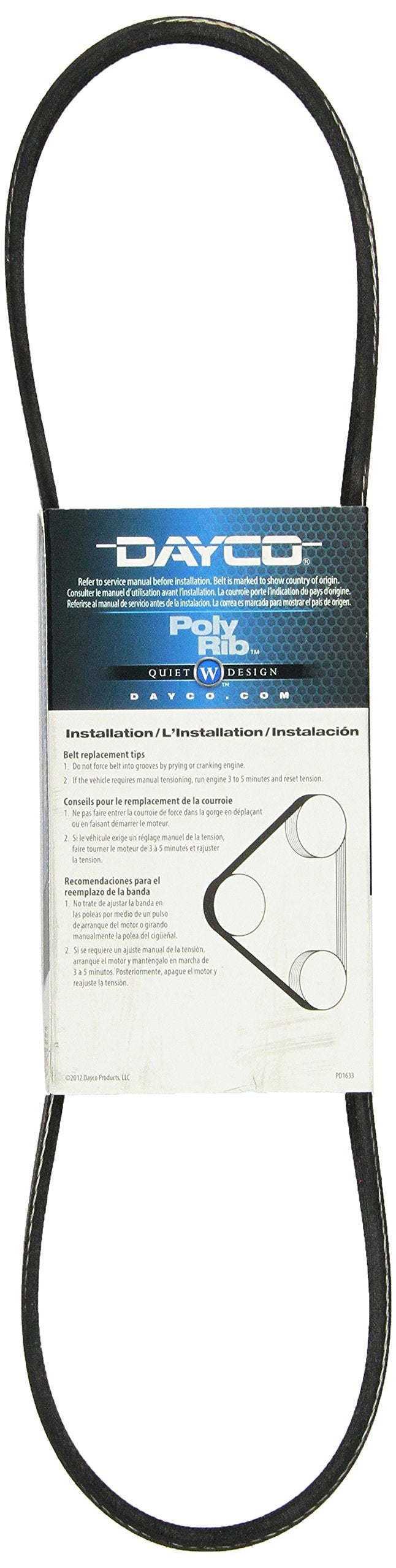 Dayco 5040347 Belt , Black - Image 2