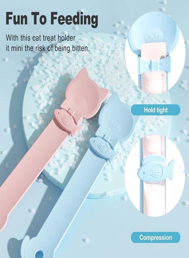 CoguZed 3 Pack Cat Treat Strip Feeder – Squeeze-Activated Multi-Function Tool for Churu, Wet Food & Lickable Treats Durable Plastic for Cats with Dental Issues - Image 3