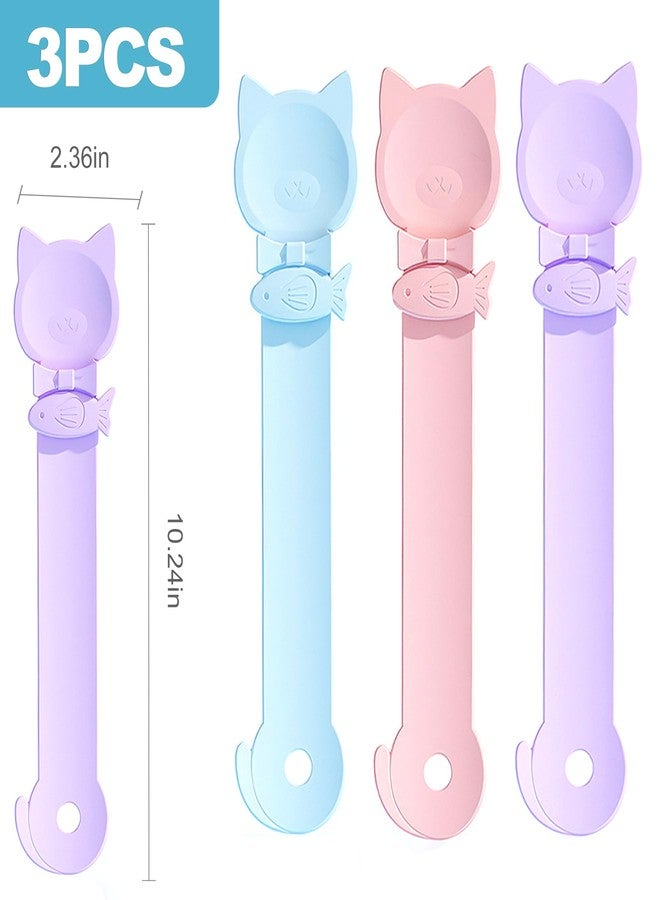 CoguZed 3 Pack Cat Treat Strip Feeder – Squeeze-Activated Multi-Function Tool for Churu, Wet Food & Lickable Treats Durable Plastic for Cats with Dental Issues - Image 2