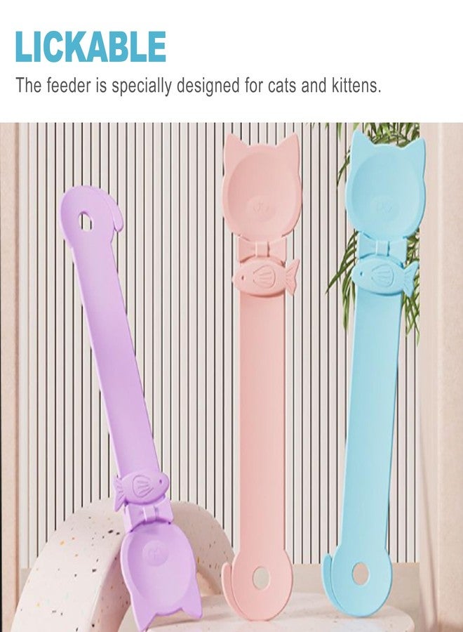 CoguZed 3 Pack Cat Treat Strip Feeder – Squeeze-Activated Multi-Function Tool for Churu, Wet Food & Lickable Treats Durable Plastic for Cats with Dental Issues - Image 4