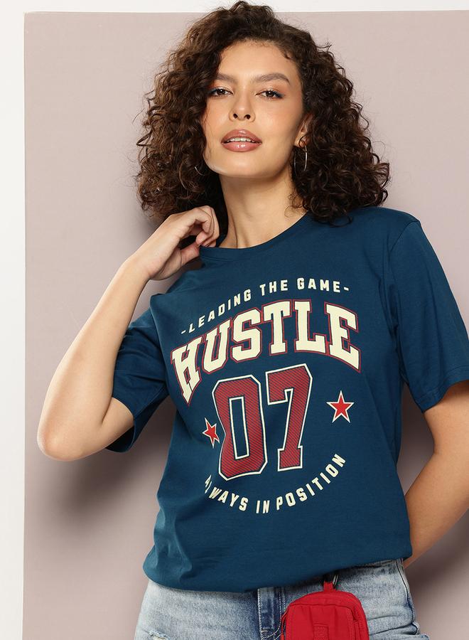 Dillinger Women Oversized Sports Printed T-Shirt - Image 1