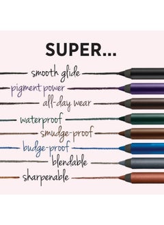 IT COSMETICS Superhero NoTug Gel Eyeliner Super Black Intense UltraBlack Waterproof Blendable Formula Sharpenable Pencil 0042 oz  - Image 4