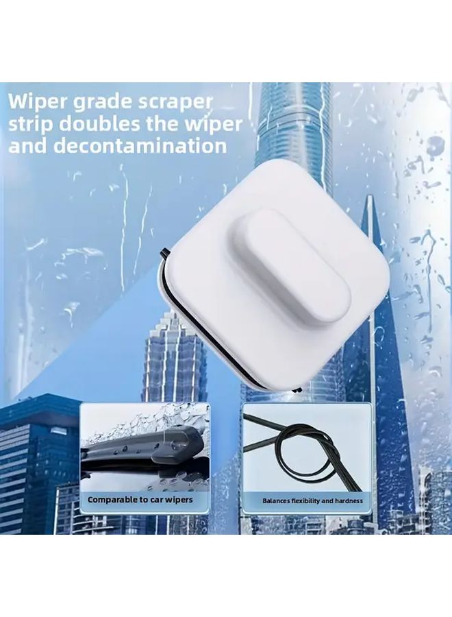 أدوات تنظيف النوافذ ذات الوجهين متعددة الاستخدامات ضد السقوط قفل أمان للاستخدام الجاف والرطب - Image 5