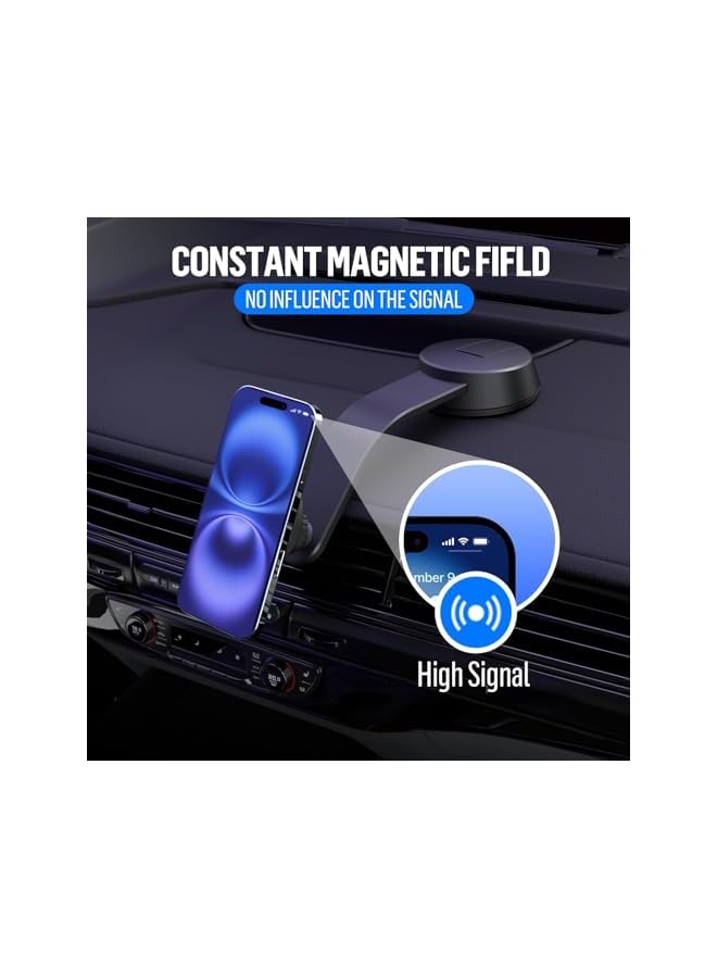 S-TOP Car Mount, Detachable Aluminum Arm with Super Strong Suction, Professional Installation for Secure Hands Free Driving, All Phones Compatible - Image 3
