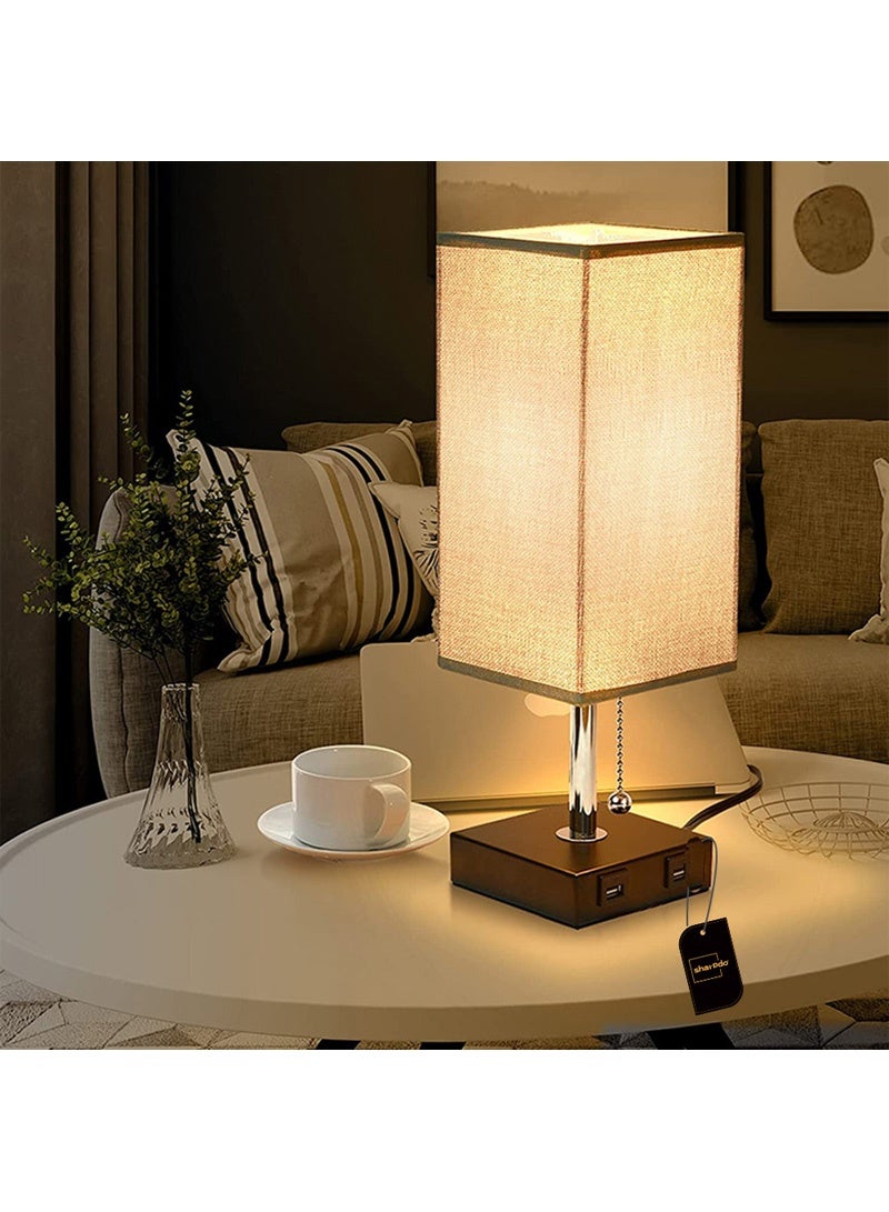 Sharpdo Creative Retro Style USB Charging Cloth Cover Desk Lamp Table Lamp - Image 3