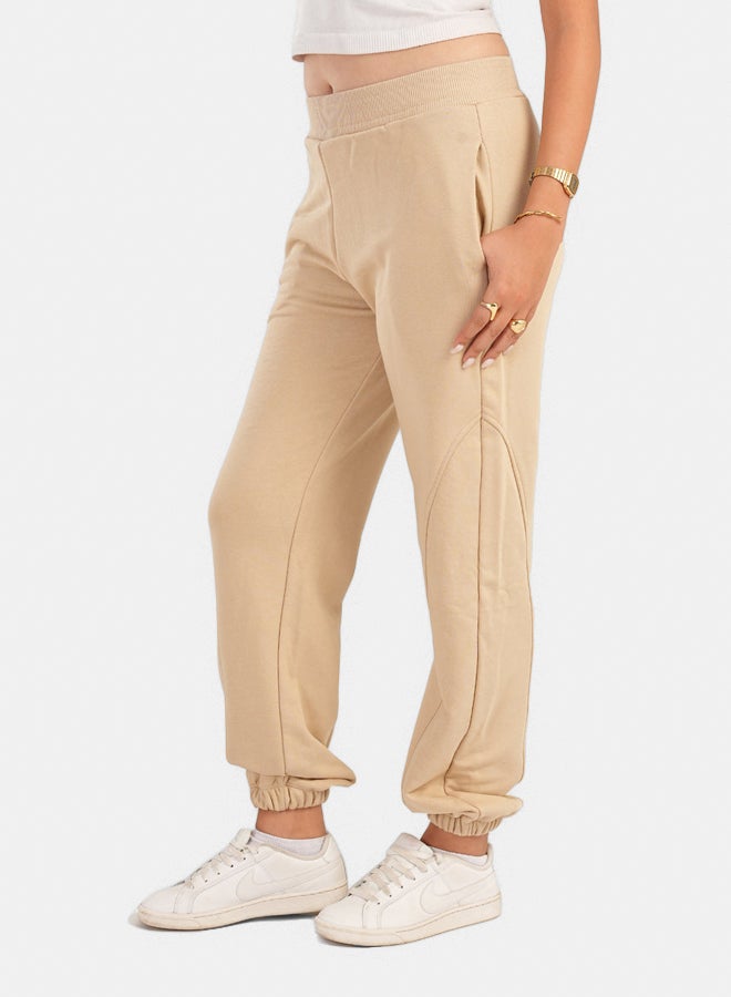 Carina Milton Beige Lounge Pants - Image 2