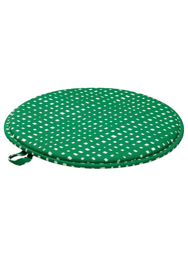 erorex Chair pad, green/white, 36 cm - Image 1