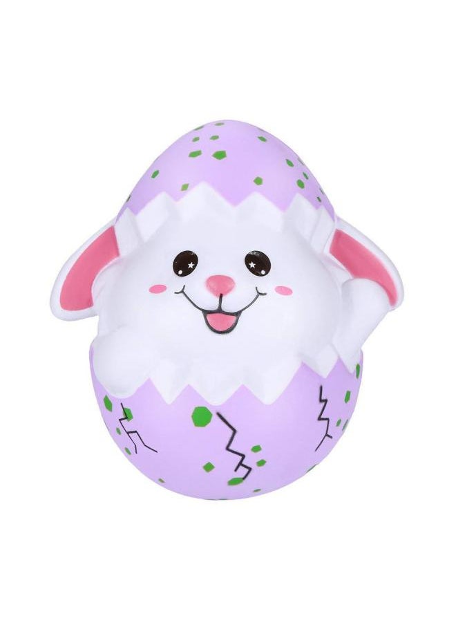 Generic - PU Eggshell Rabbit Pressure Ball Polyurethane Foam Decompression Toys Slow Rebound Feel Outlet-Color:White-Specifications:15.5*14.5*11 - Image 1
