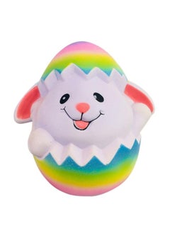 PU Eggshell Rabbit Pressure Ball Polyurethane Foam Decompression Toys Slow Rebound Feel Outlet-Color:White-Specifications:15.5*14.5*11