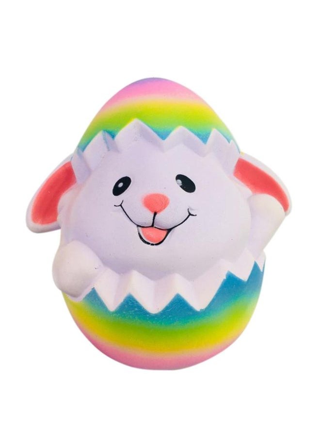 Generic - PU Eggshell Rabbit Pressure Ball Polyurethane Foam Decompression Toys Slow Rebound Feel Outlet-Color:White-Specifications:15.5*14.5*11 - Image 1