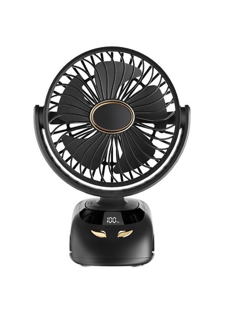 Rechargeable Portable Fan with with Aromatherapy, Night Light, and Battery Level Display and Sturdy Clip, USB Fans for Office Desk, Car, Travel Camping Tent Gym or Treadmill