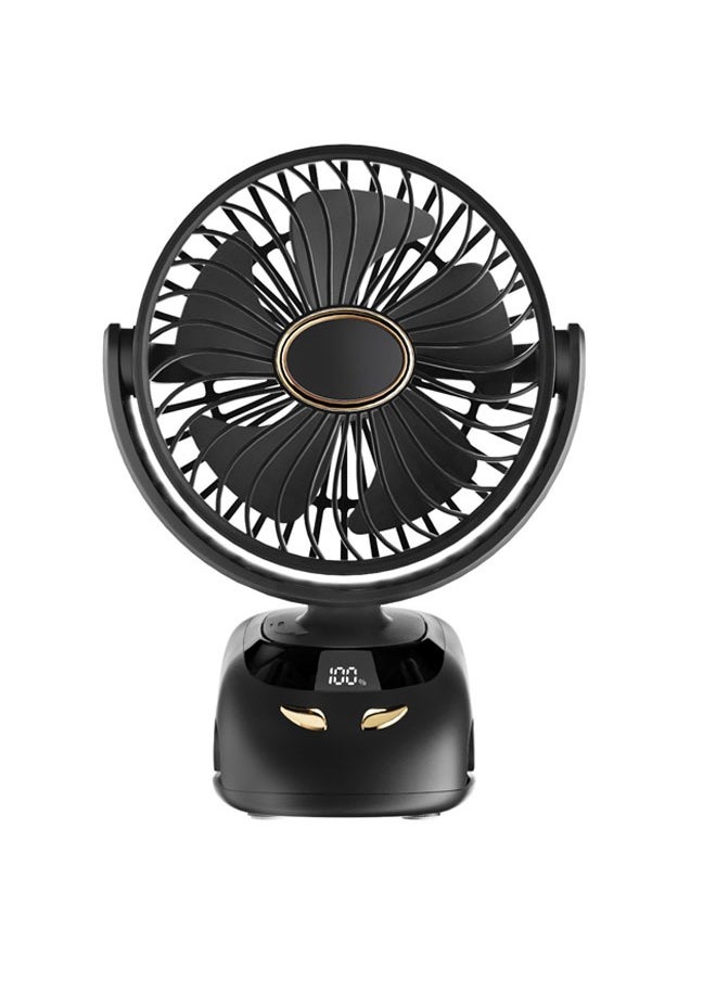 Generic Rechargeable Portable Fan with with Aromatherapy, Night Light, and Battery Level Display and Sturdy Clip, USB Fans for Office Desk, Car, Travel Camping Tent Gym or Treadmill  - Image 1