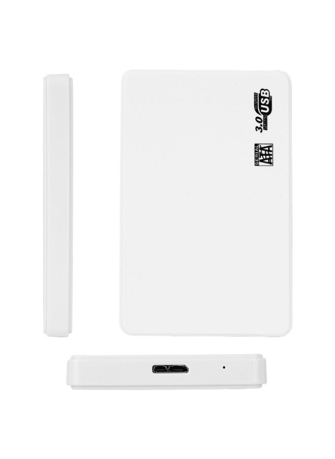 Generic USB3.1 SATA Mechanical Solid State Hard Disk Box Notebook External 2.5 Inch SSD Mobile Hard Disk Box TypeC-Color:Usb 3.0-white-delivery Data Cable  - Image 1