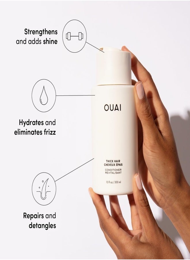 Ouai - OUAI Thick Hair Conditioner 946ml – Ultra-Nourishing & Hydrating Formula for Thick Hair - Image 1