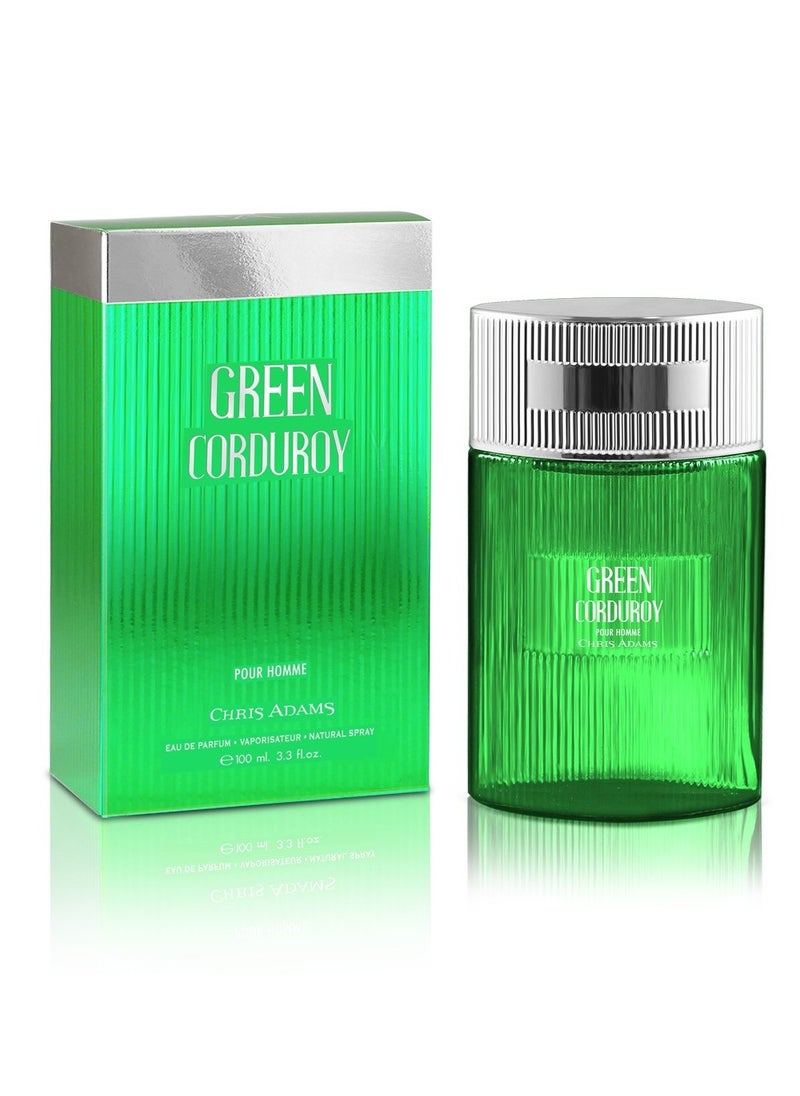 Chris Adams Green Corduroy Pour Homme EDP 100ml  - Image 2