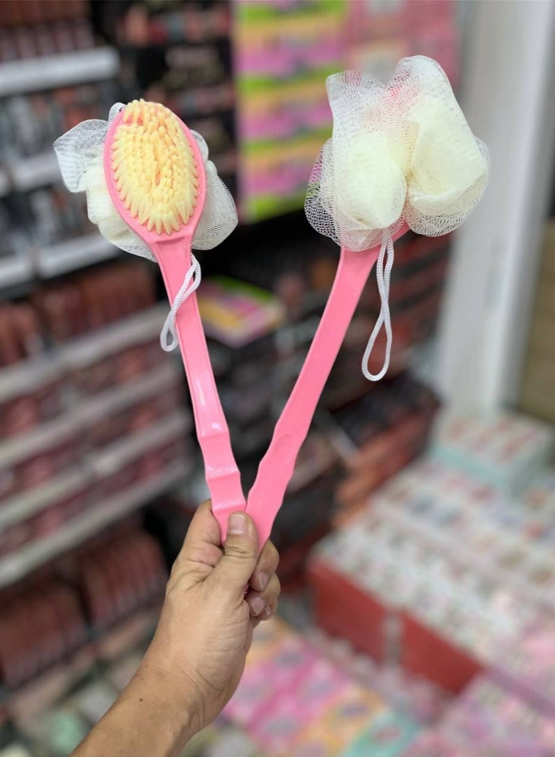 Brush with long handle double-sided multicolor