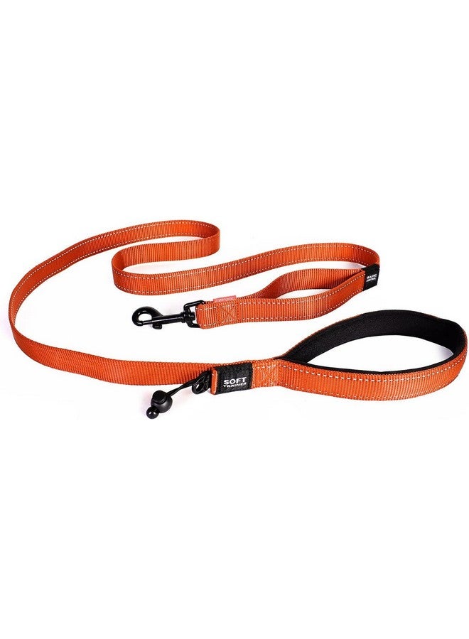 EzyDog EzyDog Soft Trainer Dog Leash with Traffic Control Handle - Reflective Stitching for Nighttime Safety and Superior Strength and Comfortability for Training Large to Medium Dogs (72”, Orange) - Image 1