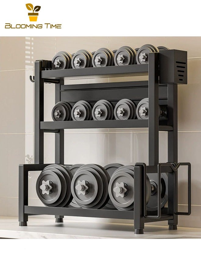 بلومنغ تايم المطبخ التوابل رف كونترتوب متعددة الوظائف رف متعدد الطبقات التوابل تخزين الرف حامل سكاكين عود حامل تخزين الرف النفط والملح وصلصة والخل تخزين الرف - Image 3
