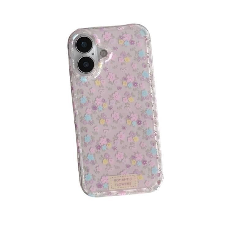 غطاء مزدوج الطبقات بIMD لـ iPhone 17 / 17 Air / 17 Pro / 17 Pro Max مع حماية من السقوط ونقش زهور كامل الشاشة مع مقاوم للصدمات مع تصميم مزدوج الطبقات مع مقاوم للخدش باللون Full Scr. - Image 2