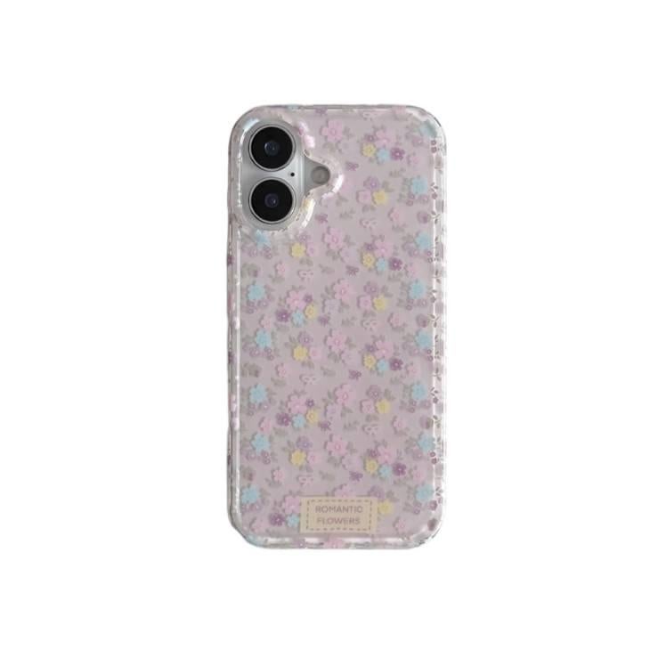غطاء مزدوج الطبقات بIMD لـ iPhone 17 / 17 Air / 17 Pro / 17 Pro Max مع حماية من السقوط ونقش زهور كامل الشاشة مع مقاوم للصدمات مع تصميم مزدوج الطبقات مع مقاوم للخدش باللون Full Scr. - Image 3