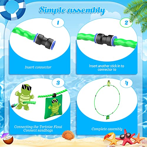 Gushu Diving Toys 15 PCS Pool Toys for Kids Age 4-8 8-12 Water Swim Thru Rings with Buoys and Sandbags Underwater Training Program Swimming Pool Games Water Sports Gifts - Image 4