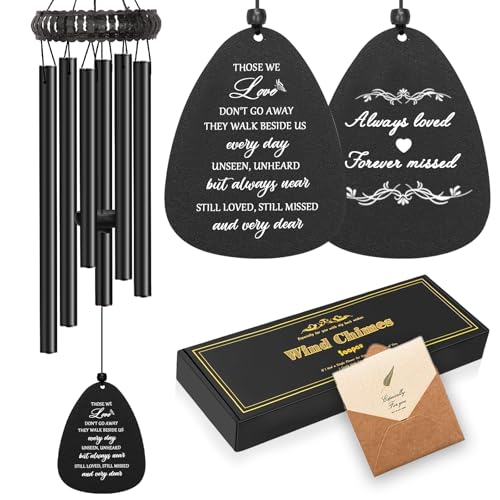 Soopau Sympathy Gifts for Loss of Loved One, 30" Metal Memorial Wind Chimes for Loss of Mom Dad, Windchimes in Memory of A Loved One, Bereavement Condolences Gift - Image 1