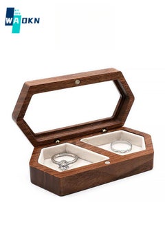 Portable Travel Ring, Earrings, Exquisite Jewelry Storage Box, Portable Mini Wooden Display Box