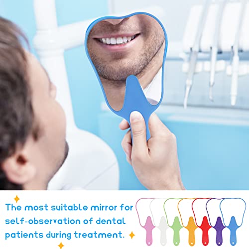 ANNWAH Cute Tooth Shaped Mirror - Handheld Makeup Mirror with Handle for Women & Kids - Lightweight & Smooth - Image 4