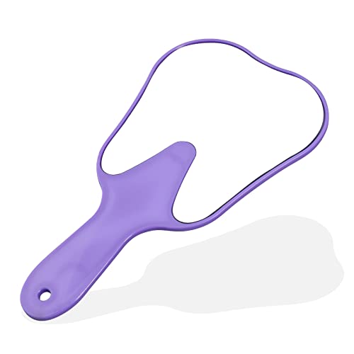 ANNWAH Cute Tooth Shaped Mirror - Handheld Makeup Mirror with Handle for Women & Kids - Lightweight & Smooth - Image 1