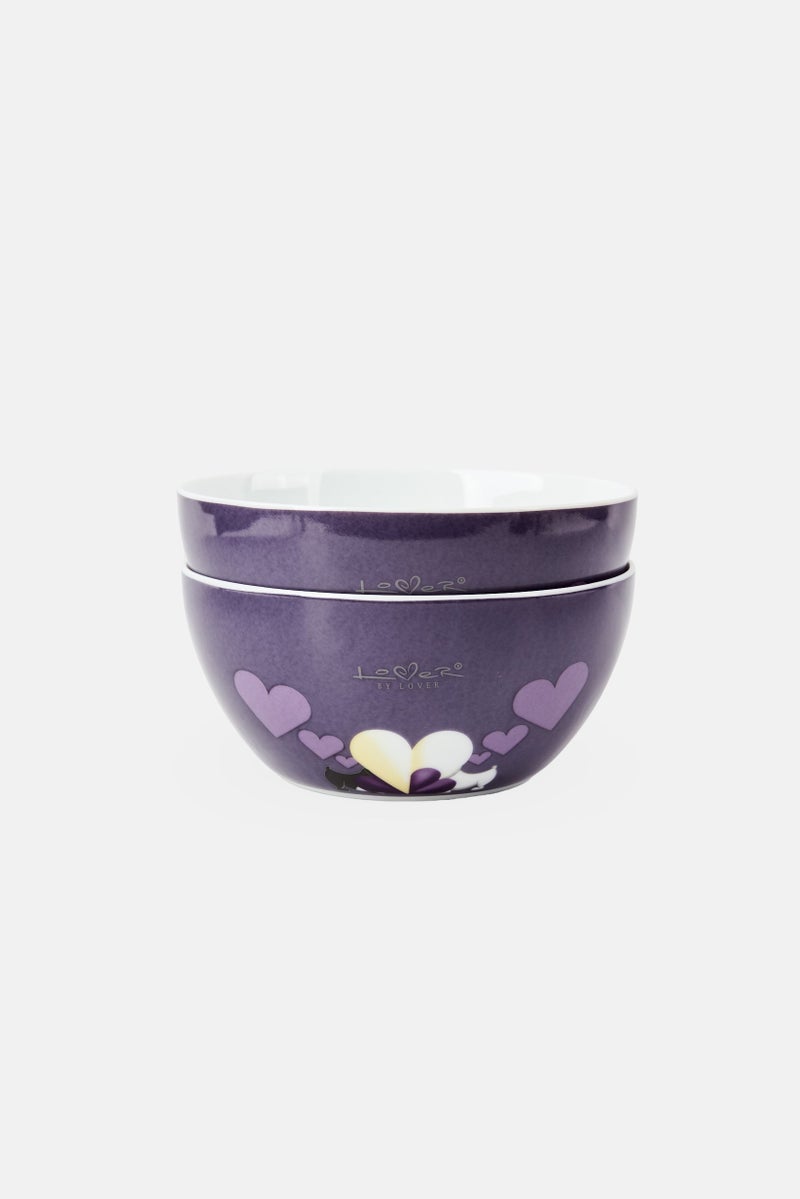 Berghoff 2Pcs Cereal Bowl, Purple - Image 2