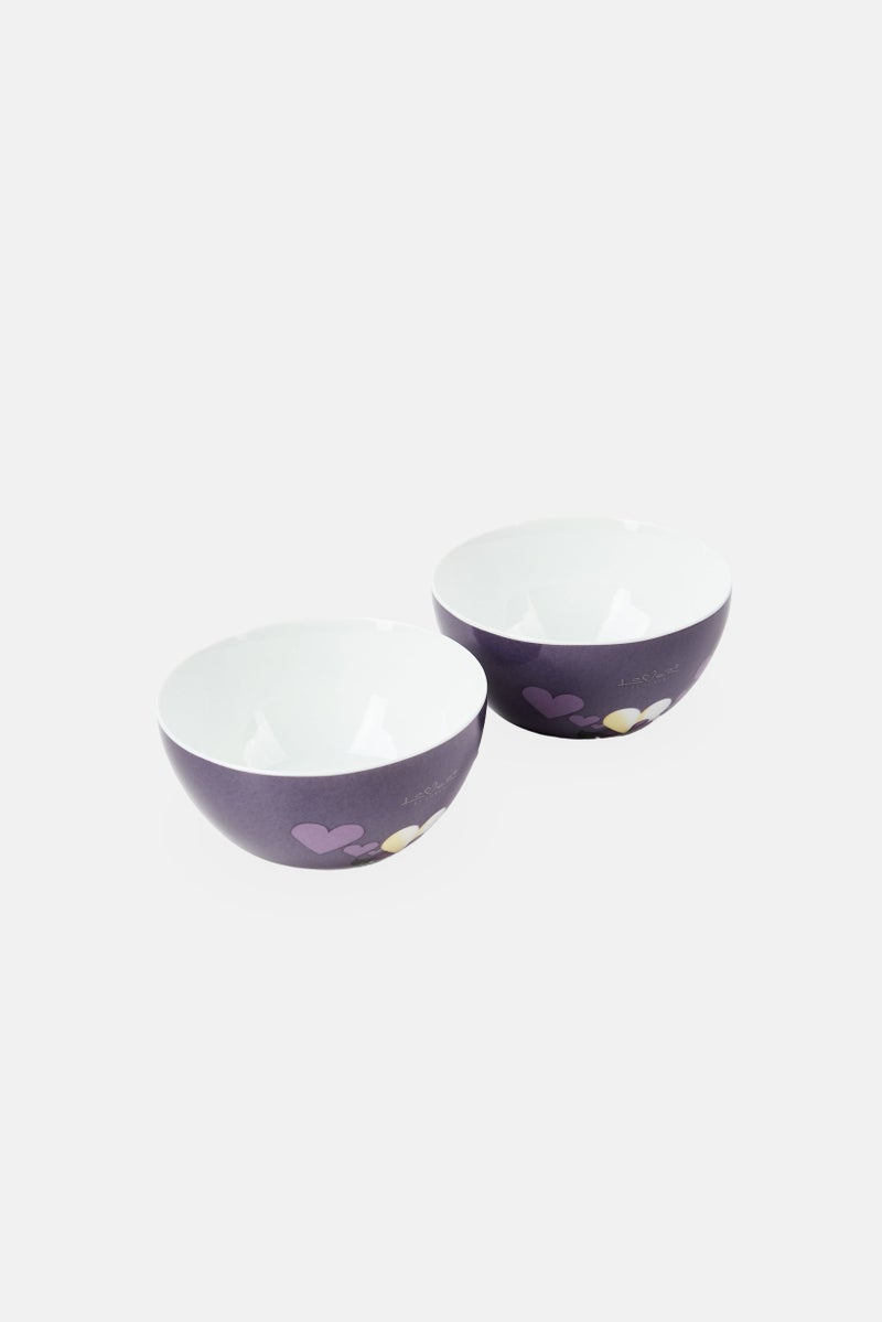 Berghoff 2Pcs Cereal Bowl, Purple - Image 1