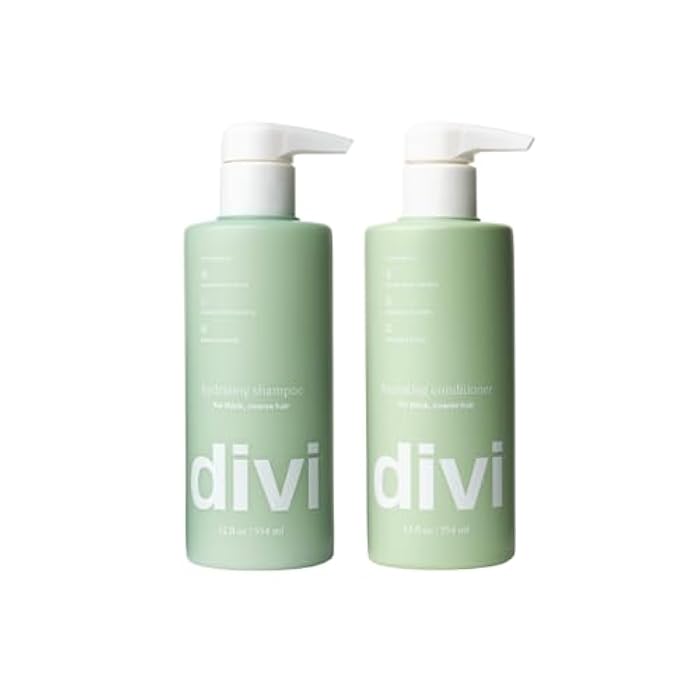 Divi Shampoo and Conditioner Set for Women and Men - Hair Care Duo for All Hair Types, Adds Volume, Lift, and Bounce, Strengthens and Nourishes Hair - Full Size, 2 x 12 Fl Oz - Image 1