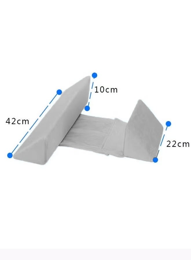 Aissiora Baby Side Sleeper Pillow for Boys and Girls Breathable Foam Head Wedge Cushion Prevents Spit Pillow 45 Inclined Removable&Washable Baby Adjustable Anti Roll Pillow Cotton Breathable Pillow for Comfort - Image 2