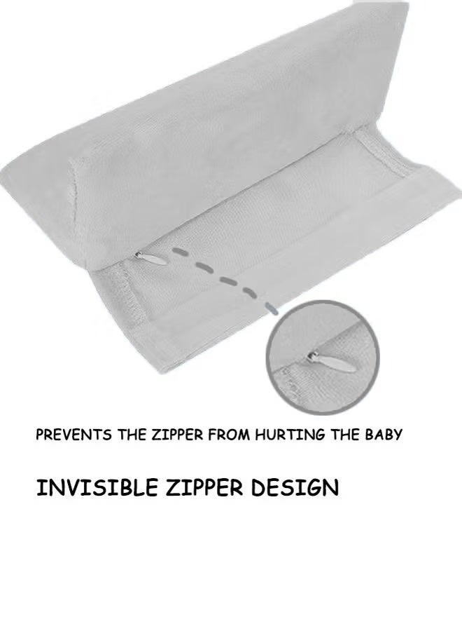 Aissiora Baby Side Sleeper Pillow for Boys and Girls Breathable Foam Head Wedge Cushion Prevents Spit Pillow 45 Inclined Removable&Washable Baby Adjustable Anti Roll Pillow Cotton Breathable Pillow for Comfort - Image 3