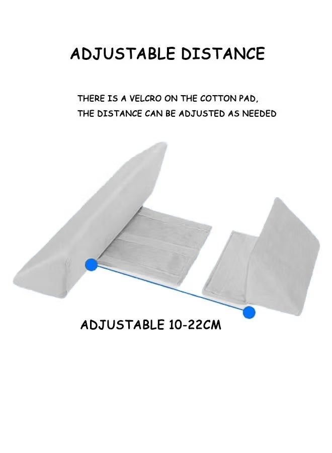 Aissiora Baby Side Sleeper Pillow for Boys and Girls Breathable Foam Head Wedge Cushion Prevents Spit Pillow 45 Inclined Removable&Washable Baby Adjustable Anti Roll Pillow Cotton Breathable Pillow for Comfort - Image 5