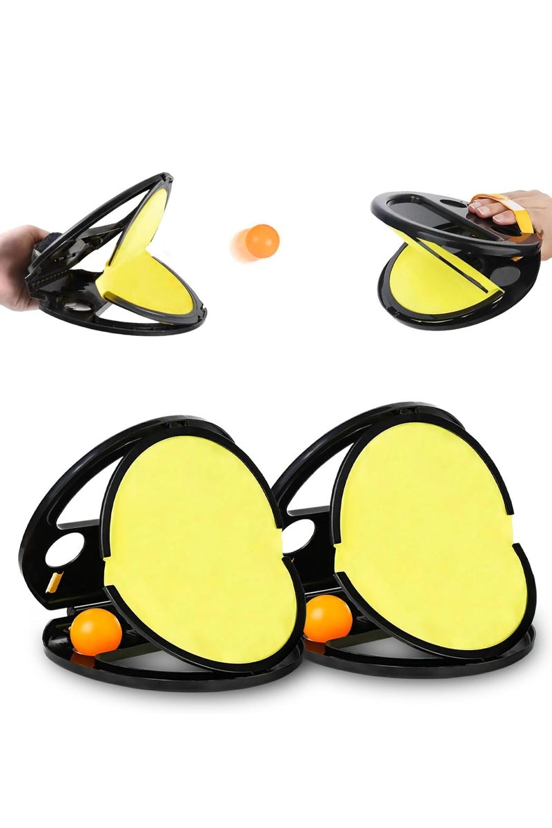 لعبة صيد الجيب المضرب ، لعبة الصيد في الهواء الطلق الجديدة مع قاذفة ، مجموعة رمي وصيد ، لعبة رمي واصطياد ألعاب خارجية (2 قطعة) - Image 1