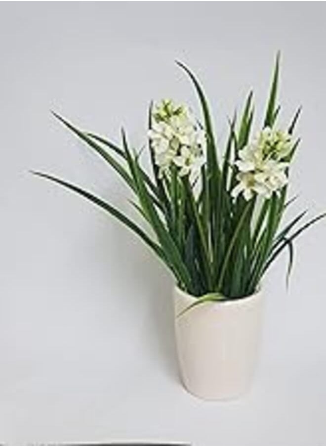 OR Artificial Plant with Pot, White 