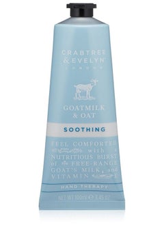 Crabtree & Evelyn Goatmilk And Oat Soothing Hand Cream Therapy 3.45 Oz  - Image 1