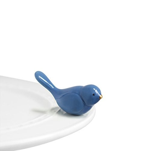 nf nora fleming Nora Fleming Bluebird of Happiness (Bluebird) A08 - Hand-Painted Ceramic Holiday Décor - Spring Minis for The Home and Office - Image 1