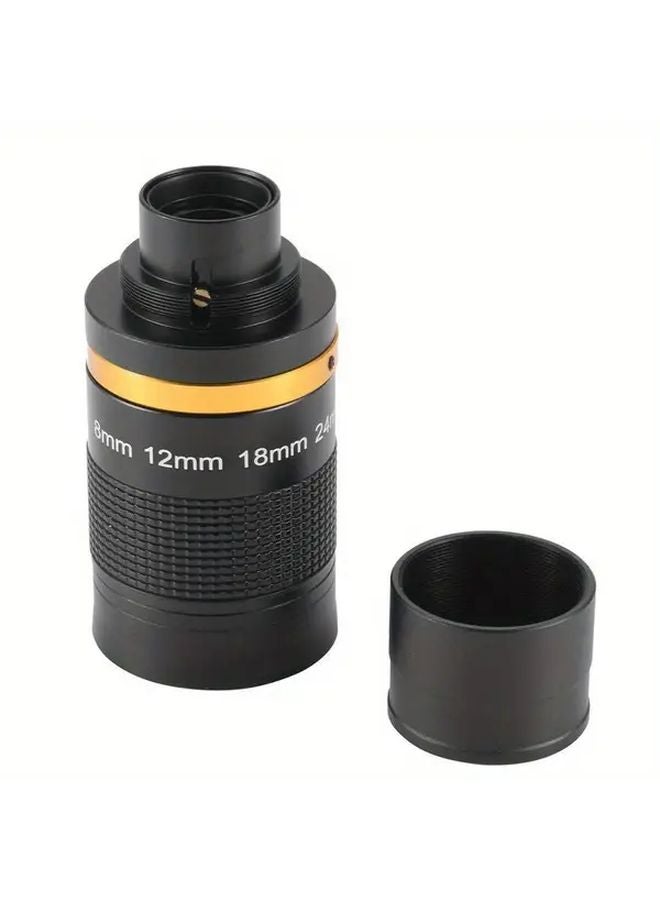 Black 8 24mm Continuous Zoom Telescope Eyepiece High Magnification HD Astronomy Accessory - Image 1