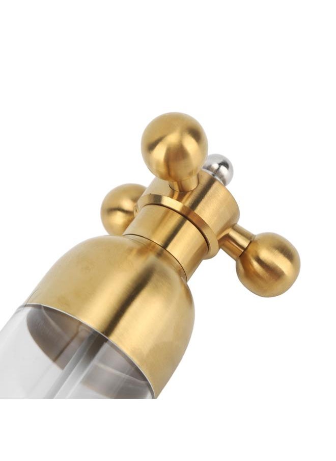 Pepper Mill Professional Refillable Ceramic Rotor Coarseness Adjustable Manual Pepper Salt Grinder for Kitchen Gold L