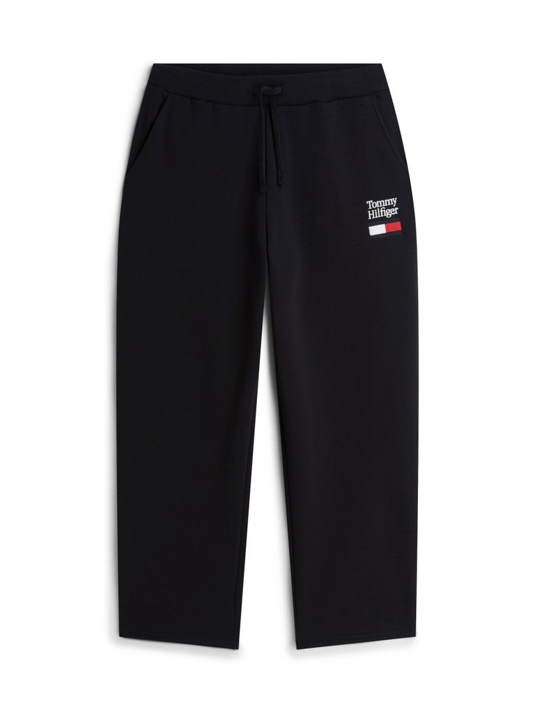TOMMY HILFIGER Logo Embroidery Fleece Drawstring Joggers - Image 5