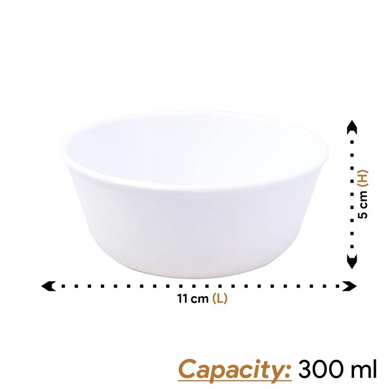 MORVI MORVI Wonder Plastic Sigma 300 Microwave Safe Multipurpose Mixing Bowls Set of 12 pc Bowl 300 ml Green White Violet Color Made in India MRV08894  - Image 3