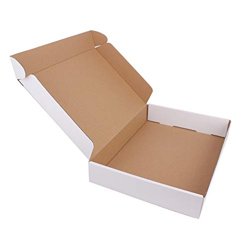 zmybcpack 35 Pack 9x6.5x1.75 inch Corrugated Box Mailers- White Cardboard Shipping Box Corrugated Box Mailer Shipping Box For Mailer, Moving and Craft - Image 2